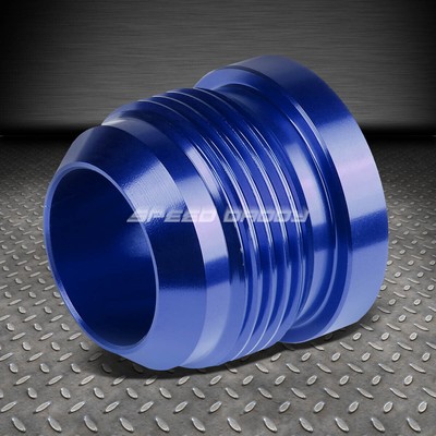 ПРЯМОЙ СВАРНОЙ ШОВ С НАРУЖНОЙ РЕЗЬБОЙ 16AN AN-16 НА АЛЮМИНИЕВОМ АНОДИРОВАННОМ ФИТИНГЕ С СИНЕЙ НАКЛАДКОЙ