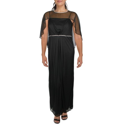 

Женское черное шифоновое вечернее платье R-M Richards Popover  BHFO 6996, Черный