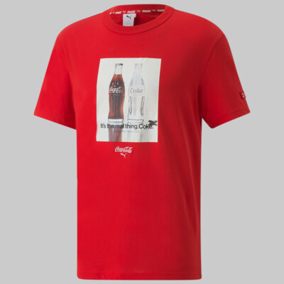 

Мужская футболка Puma x Coca-Cola Relaxed SS Lifestyle красная, Красный, Puma x Coca-Cola Relaxed SS Lifestyle T-Shirt
