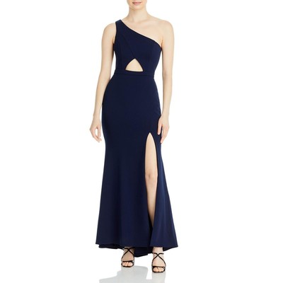 Женское макси-платье Xscape с темно-синим вырезом для особых случаев, 12 BHFO 0503