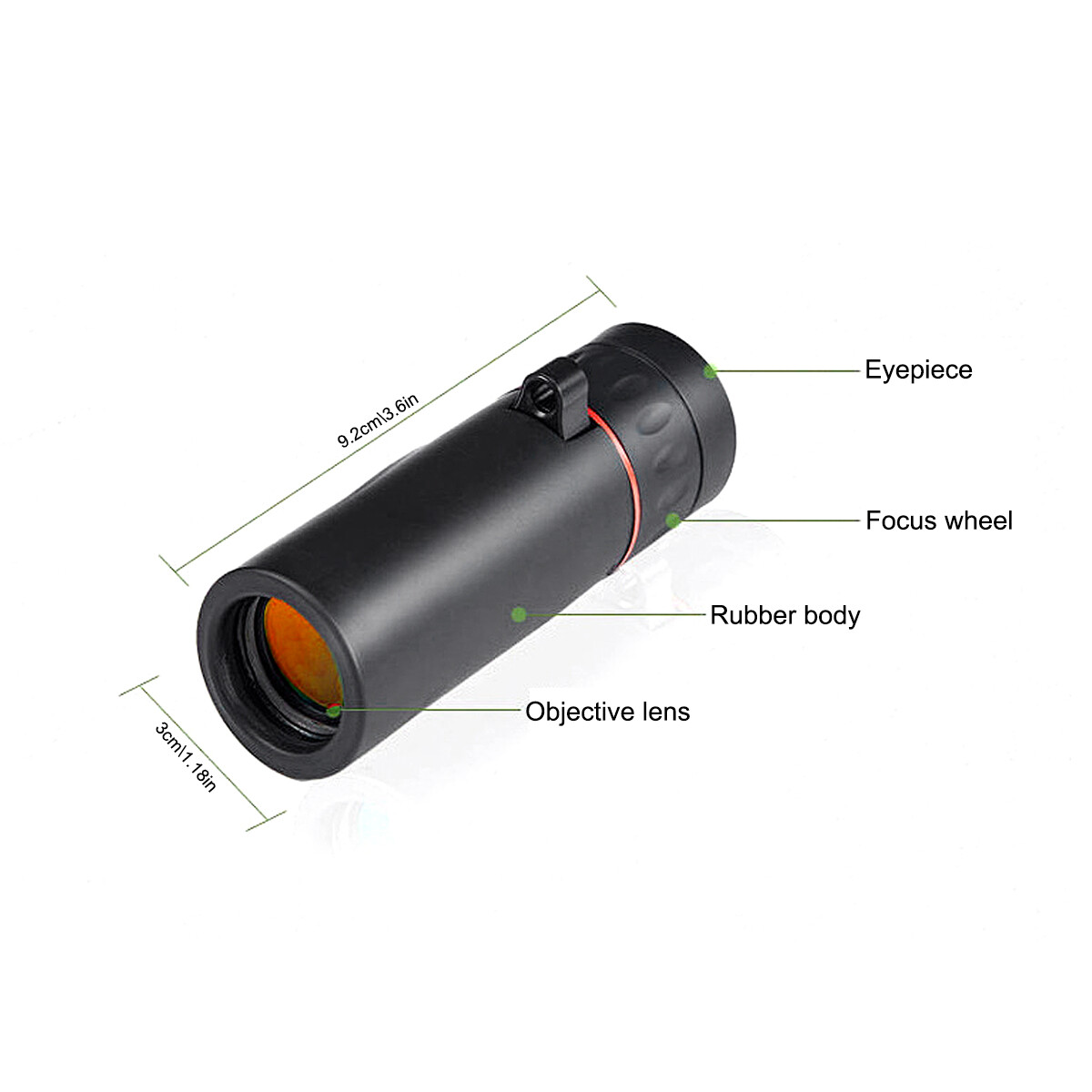 Pocket Mini Monocular Small Telescope 60x21 Zoom Day/Night Bird Watching Concert