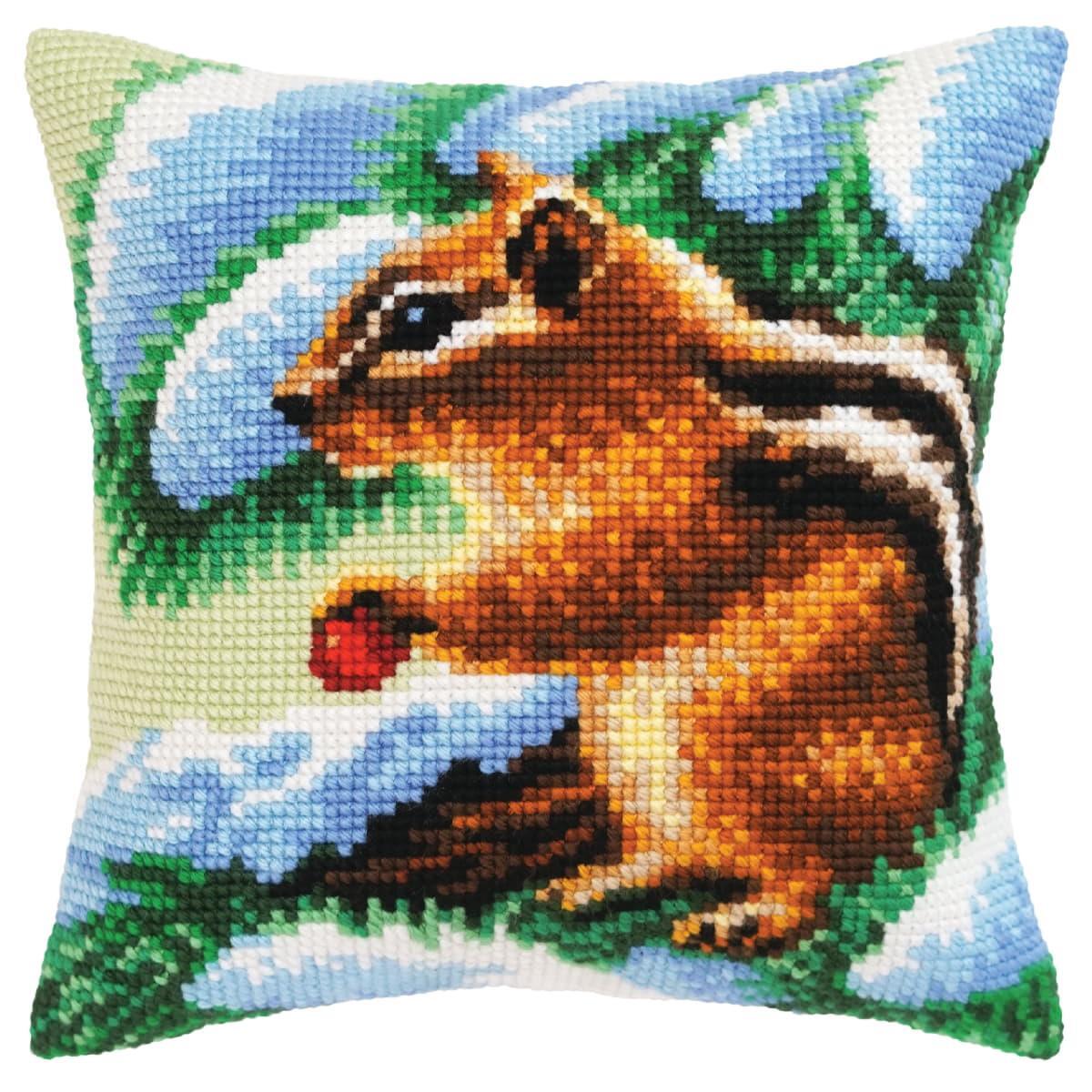 Kit point de croix estampillé CDA coussin 