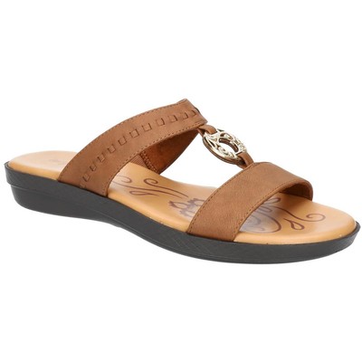 Легкие уличные женские босоножки с мягкой стелькой Talia Slip On Casual Slide Sandals BHFO 0957