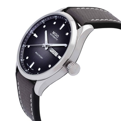 Pre-owned Mido Multifort M Automatic Grey Dial Men's Watch M0384301708100