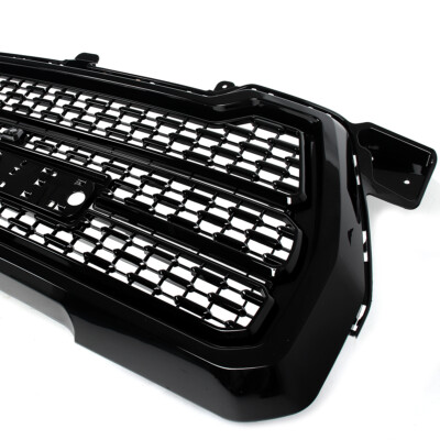 Fit 2019-2022 GMC Sierra 1500 Denali AT4 8pcs Front Grille Plate+Fog Bezel Kit