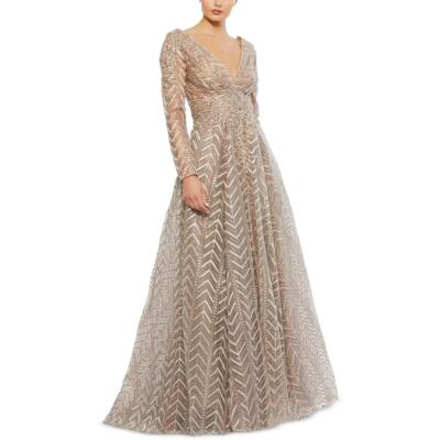 Женское вечернее платье Mac Duggal с блестками BHFO 8045