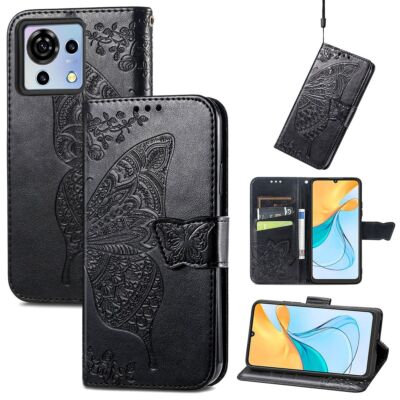 Für verschiedene Handy Modelle Book Tasche Wallet Schmetterling Design Hülle