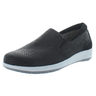

Женские черные слипоны Walking Cradles Orleans, ширина 8 (C,D,W) BHFO 8379, Black matte snake print leather, Orleans
