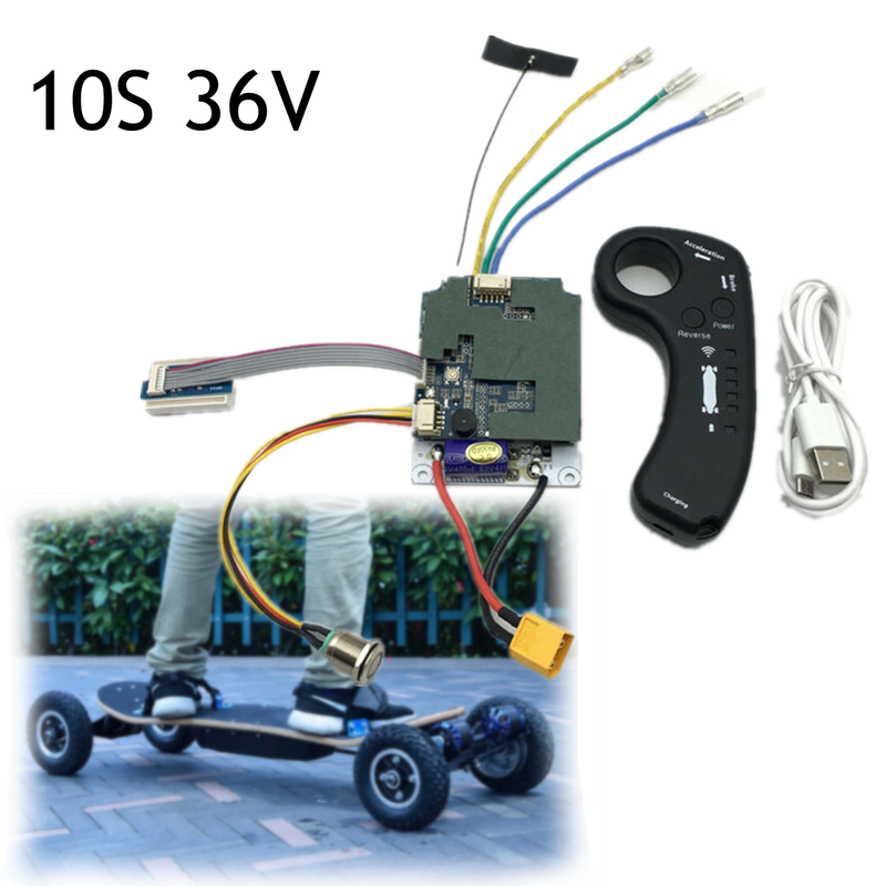 36V 10S Single Motor Electric Longboard Skateboard Controller ESC Substitute US