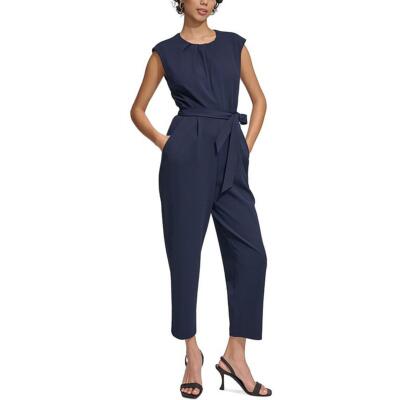 Calvin Klein Womens Pleated Sleeveless Formal Jumpsuit BHFO 5758