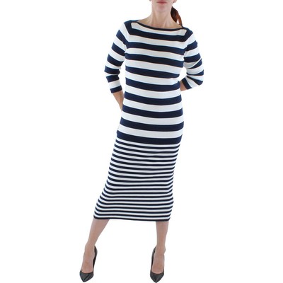 Lauren Ralph Lauren Женский белый длинный свитер в рубчик XS BHFO 9009