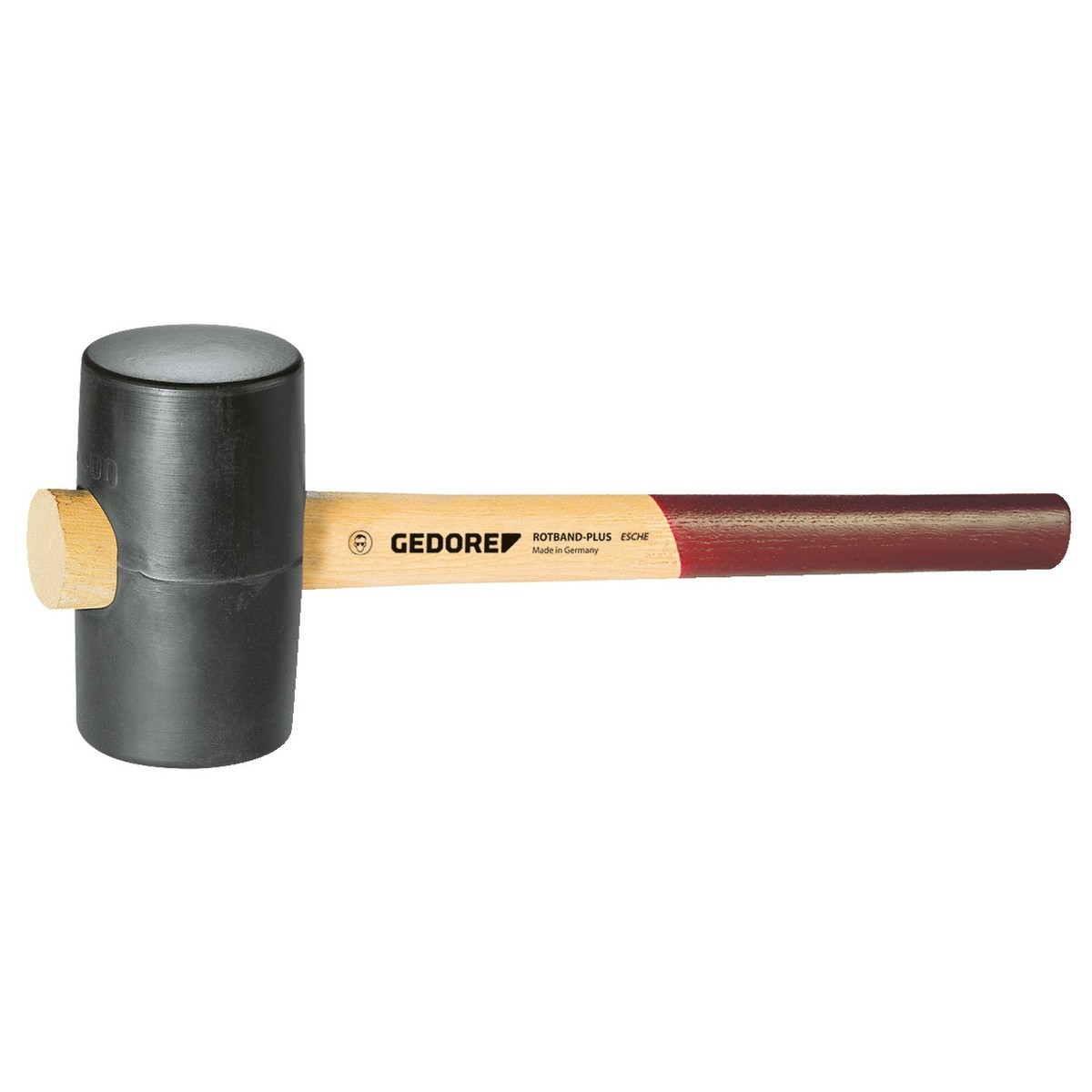 Mazo de goma Ø 65 mm fresno de madera 340 mm Experiencia en herramientas profesionales GEDORE