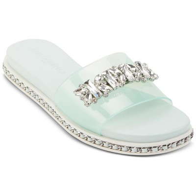 

Karl Lagerfeld Paris Женские зеленые шлепанцы Bijou 9,5 Medium (B,M) BHFO 8850, Mint julep, Bijou