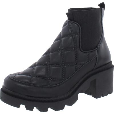 Женские стеганые ботинки челси из искусственной кожи Steve Madden Adrian BHFO 4739