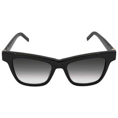 Pre-owned Saint Laurent Grey Gradient Square Unisex Sunglasses Sl M106 002 52 In Gray