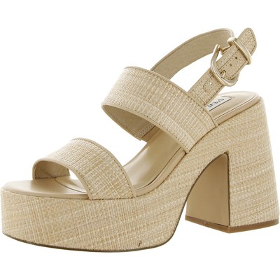

Женские бежевые туфли на танкетке Steve Madden на танкетке Valory 8.5 Medium (B, M) BHFO 1907, Natural raffia