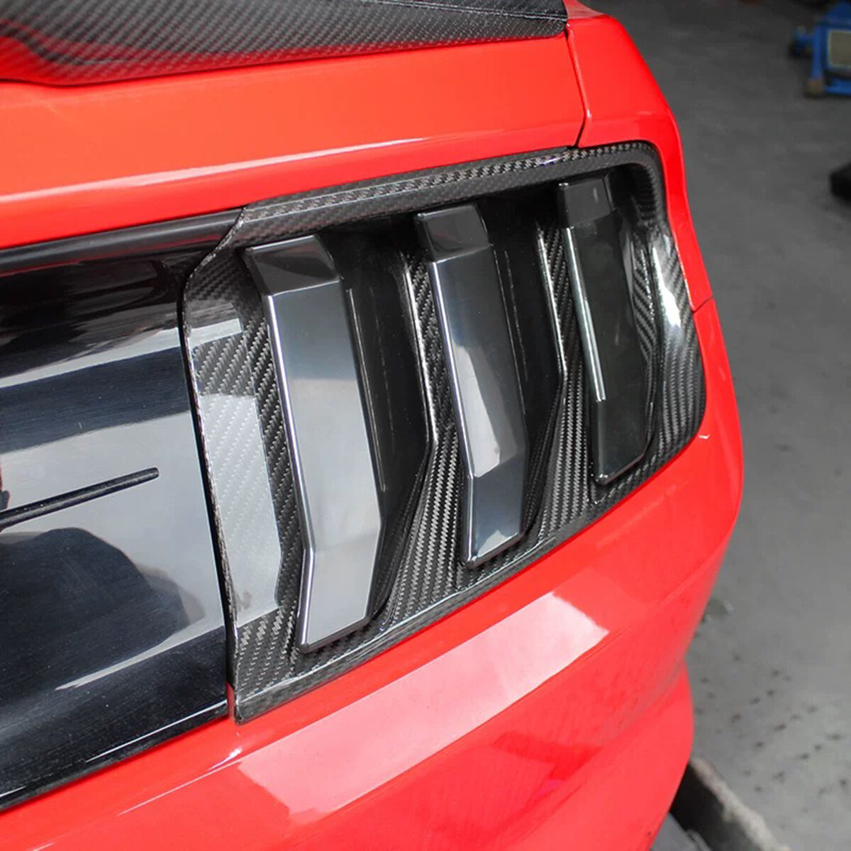 Rear Tail Light Lamp Cover Trim Decor Frame Bezels For Ford Mustang