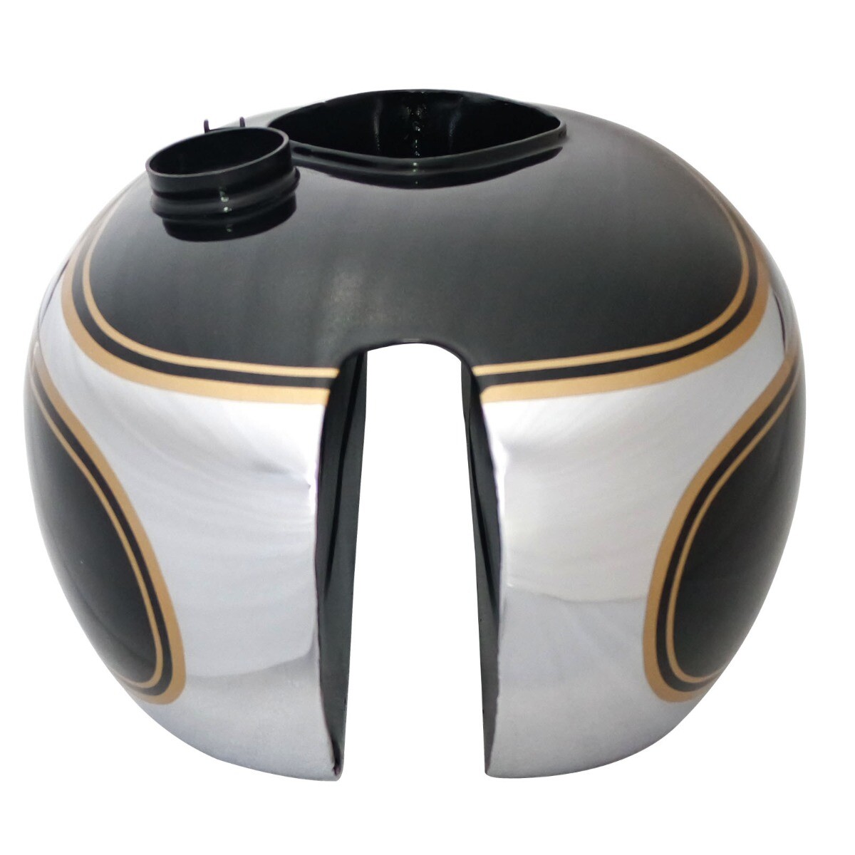 Fits Triumph Tiger T80 Gas Petrol Gas Fuel Tank Chrome & Black Painted with Cap