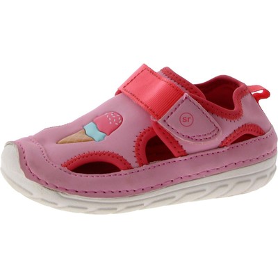 Розовые босоножки Stride Rite для девочек с вырезами шириной 6 см (C, D, W) для малышей BHFO 7451