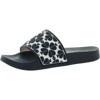 

Женские шлепанцы для бассейна Kate Spade New York с логотипом Olympia BHFO 6162, Ecru/blazer blue, Olympia