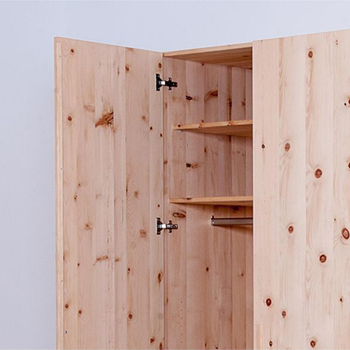 Hochwertiger Kleiderschrank aus Zirbenholz - Zweitürig | eBay