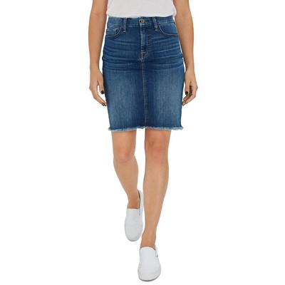 

Jen7 by 7 for All Mankind Женская юбка-карандаш с бахромой и бахромой Верхняя одежда BHFO 7076, Twilight dreams