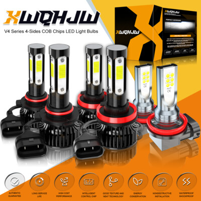 For Honda Civic 2016 2017 2018 - 2020 LED Headlights High/Low + Fog Lights Bulbs