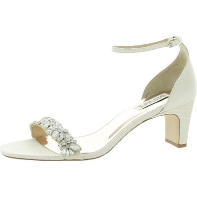 

Женские сандалии на каблуке с ремешком на щиколотке Badgley Mischka BHFO 1625 Jackie с драгоценными камнями, Jackie