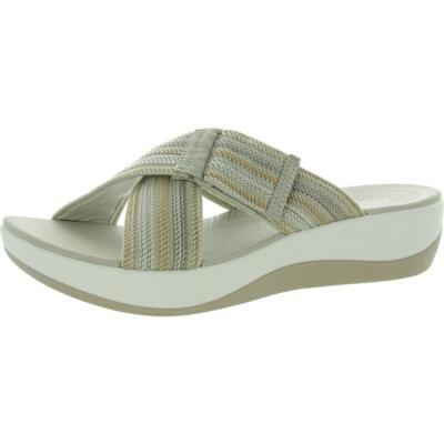 Cloudsteppers by Clarks Womens Arla Wave Open Toe Slide Sandals Shoes BHFO 2712