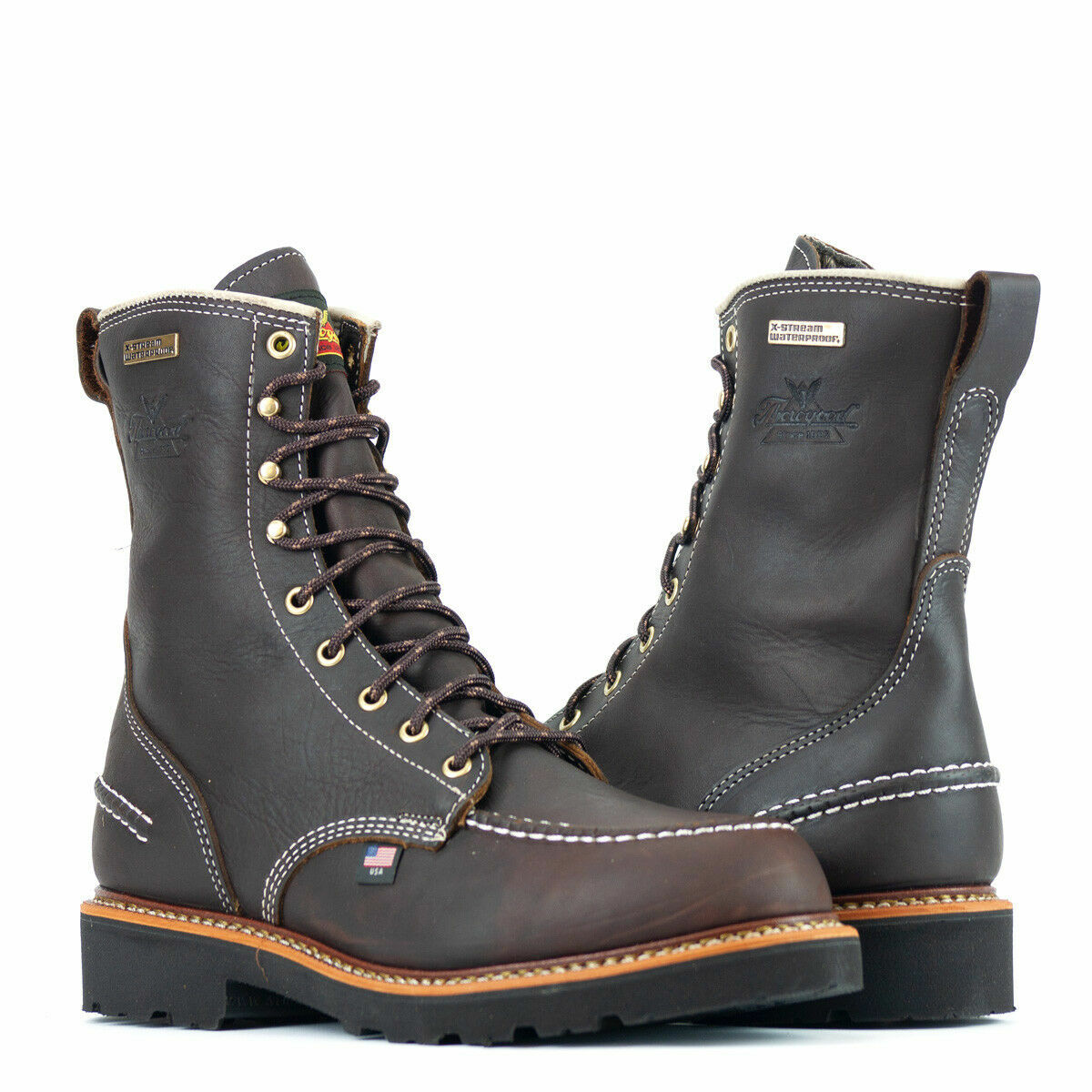 Pre-owned Thorogood Flyway Waterproof 8" Usa-made Work Boots 814-4141 - All Sizes - In Briar Pitstop