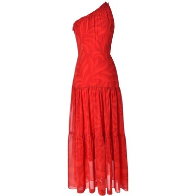 

Женское красное длинное летнее платье макси Taylor  BHFO 3779, Cherry/persimmon