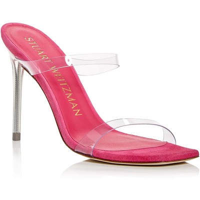 Stuart Weitzman Женские туфли Lucite Aleena Pink Heels 8 Medium (B,M) BHFO 6727