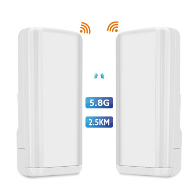 Wireless WiFi Bridge 5.8G 450Mbps Point-to-Point Outdoor 2.5KM Long Range CPE