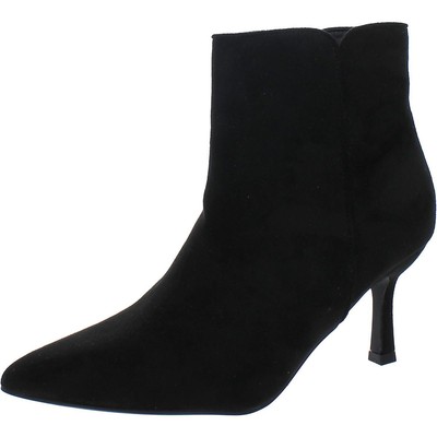 Дизайнерские женские черные ботильоны из искусственной замши Shoes 8 Medium (B,M) BHFO 3058