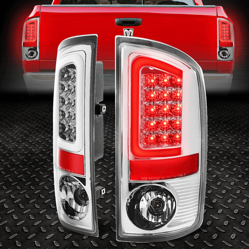 [СВЕТОДИОДНАЯ ПЛАНКА С-ОБРАЗНОЙ ФОРМЫ] ДЛЯ 02-06 DODGE RAM 1500 2500 3500 ЗАДНИЙ ФОНАРЬ СТОП-СИГНАЛА ХРОМИРОВАННЫЙ