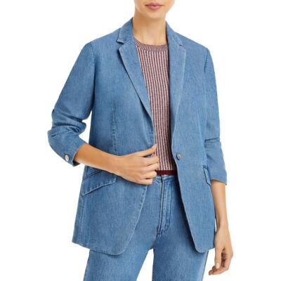 

Rag - Bone Женский джинсовый блейзер Margot с вырезом и воротником на одной пуговице BHFO 6723, Dark indigo