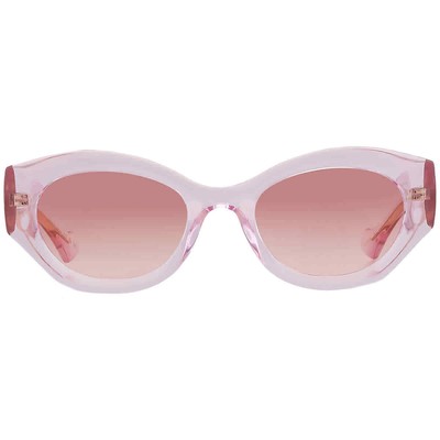 Pre-owned Gucci Red Gradient Oval Ladies Sunglasses Gg1553s 003 52 Gg1553s 003 52