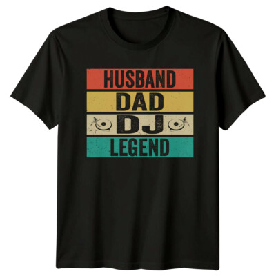 Husband Dad DJ Legend T-Shirt, Music Lover Tee, DJ Gift