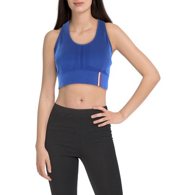 

Tommy Hilfiger Sport Женский спортивный бюстгальтер для фитнеса синего цвета с логотипом Athletic  BHFO 4347, Синий
