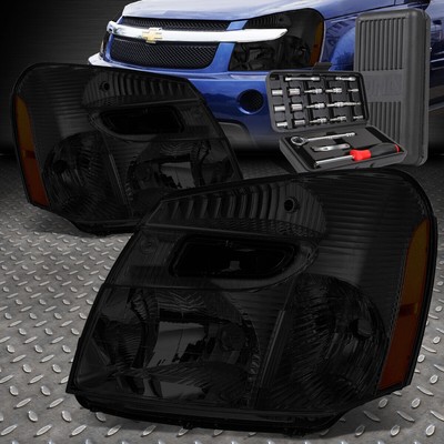 ДЛЯ 05-09 CHEVY EQUINOX ДЫМЧАТЫЙ КОРПУС ЯНТАРНОЙ УГЛОВОЙ ФАРЫ ГОЛОВНОГО ФОНАРЯ + НАБОР ИНСТРУМЕНТОВ