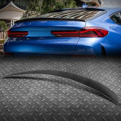 ДЛЯ 15-19 BMW X6 КАРБОНОВЫЙ ГЛЯНЦЕВЫЙ P-ОБРАЗНЫЙ СПОЙЛЕР С УТИНЫМ КЛЮВОМ НА ЗАДНЕЙ КРЫШКЕ БАГАЖНИКА