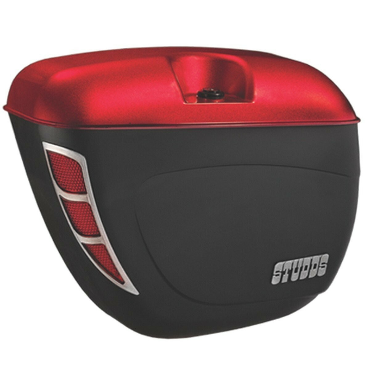 Studds Safari Box With Main Frame And Universal Fitment Clamps Cherry Red  