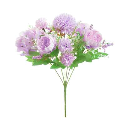 1/2x 7 Heads Artificial Hydrangea Flowers Silk Bouquet Party Wedding Home Decor