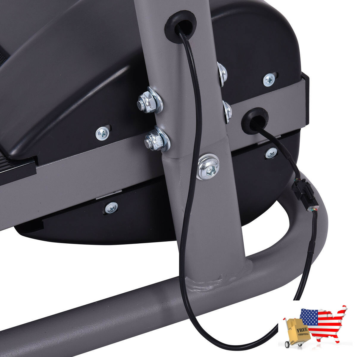 Treadmill 1100 W Foldable Electric Support Motorized Power Running Treadmill