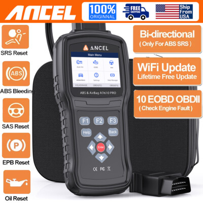 Car ABS SRS Engine Fault Diagnostic Tool Bidirectional OBD2 Scanner [All Makers]