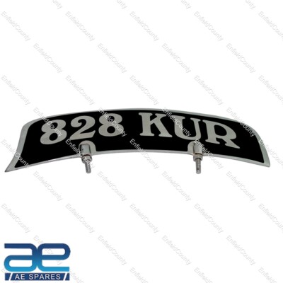 CUSTOMIZED FRONT MUDGUARD LICENSE NUMBER PLATE SILVER MOTORCYCLE UNIVERSAL ECs