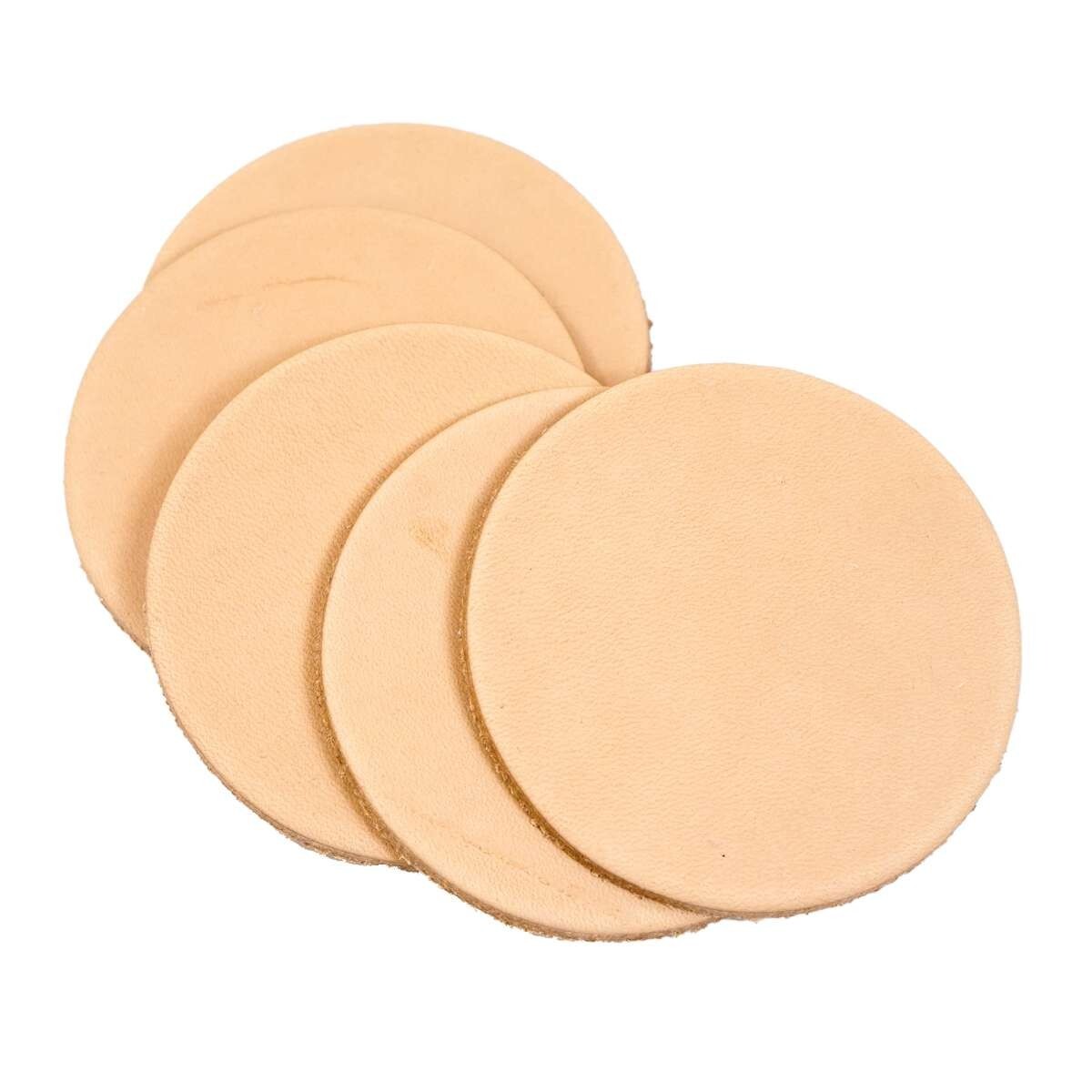 Springfield Leather Company 25 Pack 3-1/4" Vegetable Tanned Round Shapes 8/9oz