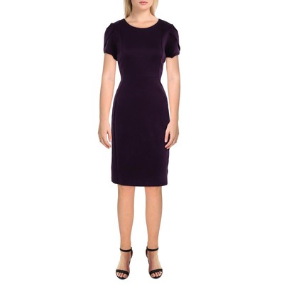 Женское фиолетовое платье-футляр длиной до колена из искусственной замши Calvin Klein 8 BHFO 6119