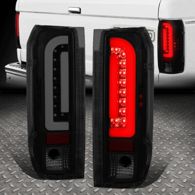 [3D СВЕТОДИОДНАЯ НЕОНОВАЯ ЛАМПОЧКА] ДЛЯ 90-97 FORD F150 F250 F350 ЗАДНИЙ ФОНАРЬ СТОП-СИГНАЛ ТОНИРОВАННЫЙ