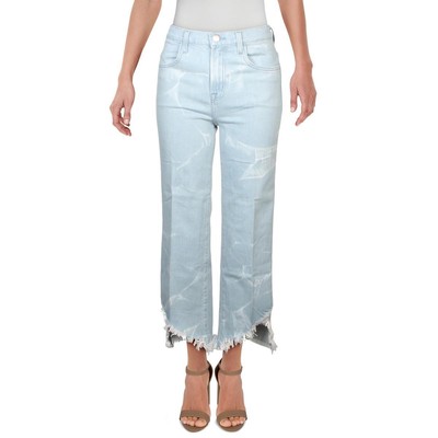 Женские джинсы Joan Crop Blue Denim с легкой стиркой и широкими штанинами от бренда J 23 BHFO 2016